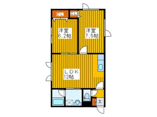 グランド-ルユアサ【2階】の間取り
