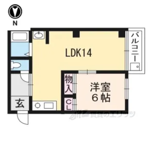 サニーハイツ【3階】の間取り