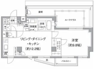 パークハビオ元麻布【3階】の間取り