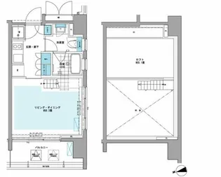 プライムアーバン芝浦LOFT【11階】の間取り