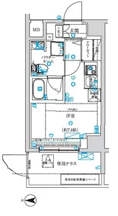 クラリッサ 横浜 ノワール【1階】の間取り