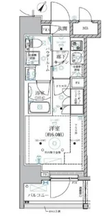 ベルグレード川崎AZ【11階】の間取り
