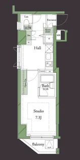 HF明大前レジデンス【4階】の間取り