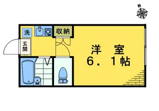 アイコート高田馬場【1階】の間取り