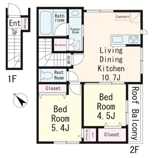 シティパル富士本【2階】の間取り