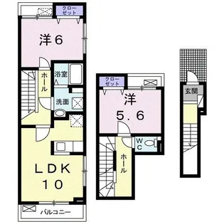 ミルトハウス・ES【2階】の間取り
