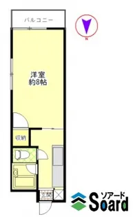 富田ハイツ【1階】の間取り