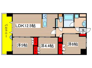 ヴェレーナ湘南江ノ島【5階】の間取り
