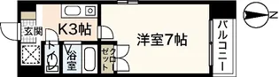 バオバブ白島【7階】の間取り