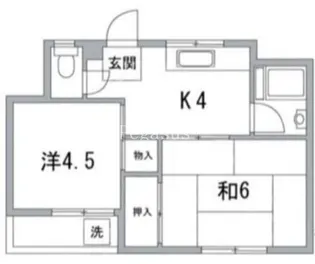 コーポマルナカ【2階】の間取り