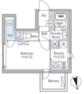 COMPOSITE新宿三丁目【5階】の間取り