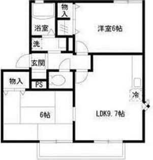シャンテ鵜の木【1階】の間取り