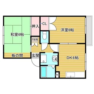 ドミール島泉【1階】の間取り