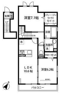 ターマル・リヨン【2階】の間取り
