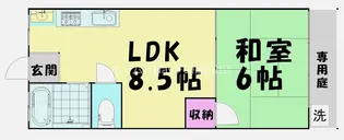 パステル【1階】の間取り