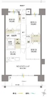 フローレンス光南町シティレジデンス【11階】の間取り