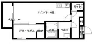フリートフォル・ヴィラ古江新町A【1階】の間取り