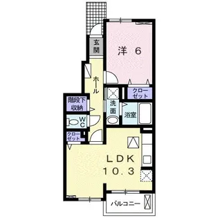 シャン・リーフ【1階】の間取り