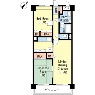 リバーライズ南行徳【4階】の間取り