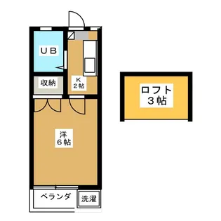 フラワーハイツ【2階】の間取り