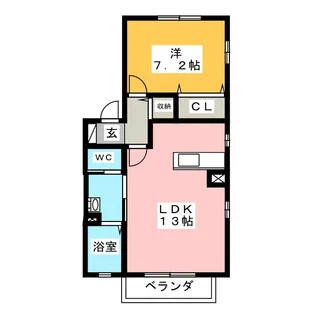 アコット I【1階】の間取り