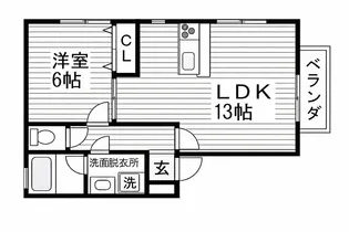カーム【2階】の間取り