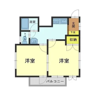 サザンクロス八人町【4階】の間取り