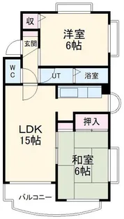 クレスト白鳥【3階】の間取り