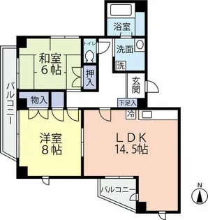 ミナミマチマンション【3階】の間取り