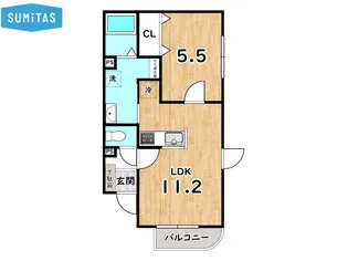 ルレーヴ【3階】の間取り