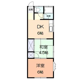 グリーン山手【1階】の間取り