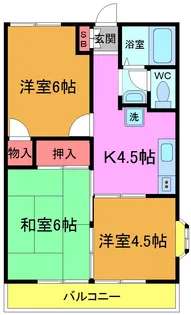 ライトコート国府台III【2階】の間取り
