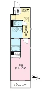 メゾン クレスト【1階】の間取り