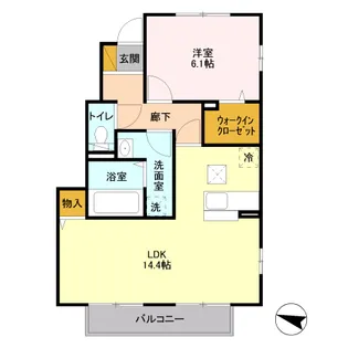 Axia(アクシア)A【1階】の間取り