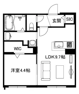 ブランシャールKAI中島公園(令和8年8月1日入居開始)【2階】の間取り