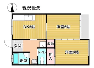 コーポラスサニー【1階】の間取り