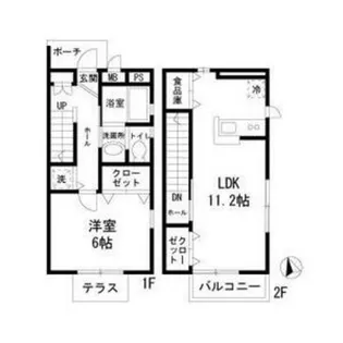 サンクレールB棟【2階】の間取り