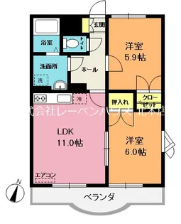 エクセレントシティ【1階】の間取り