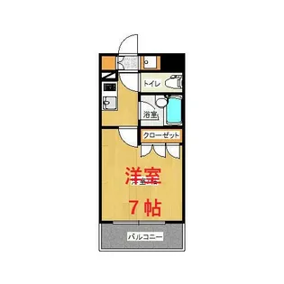 スペーシア川崎III【6階】の間取り