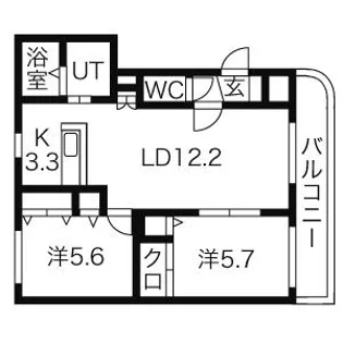 バーリントンコートI【3階】の間取り
