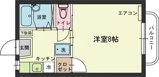 島崎コーポA【1階】の間取り