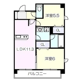 プレステージ10番館【7階】の間取り