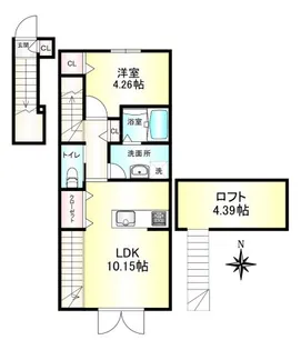 サレルノ百合ヶ丘【2階】の間取り