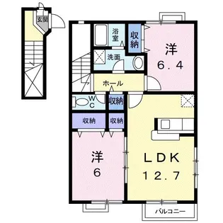 夢が丘ガーデンハイツIII【2階】の間取り