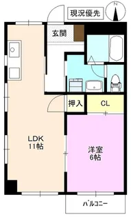 ハイグレー妻科【3階】の間取り