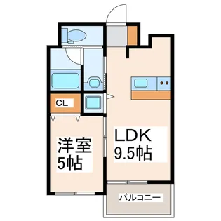 VINCENTE船場【10階】の間取り