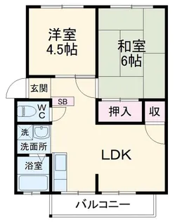 昭英ハイツ A【2階】の間取り