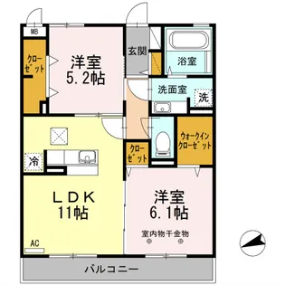 Glanz【2階】の間取り