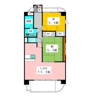 グランドール南印田【2階】の間取り
