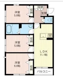 ルチア【3階】の間取り